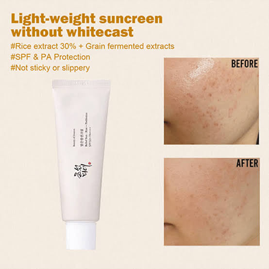 Beauty of Joseon Relief sun; rice and probiotic SPF50