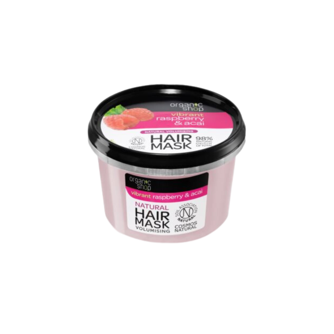 Organic Shop Raspberry & Acai Volumising Hair Mask - Shoppeurpk