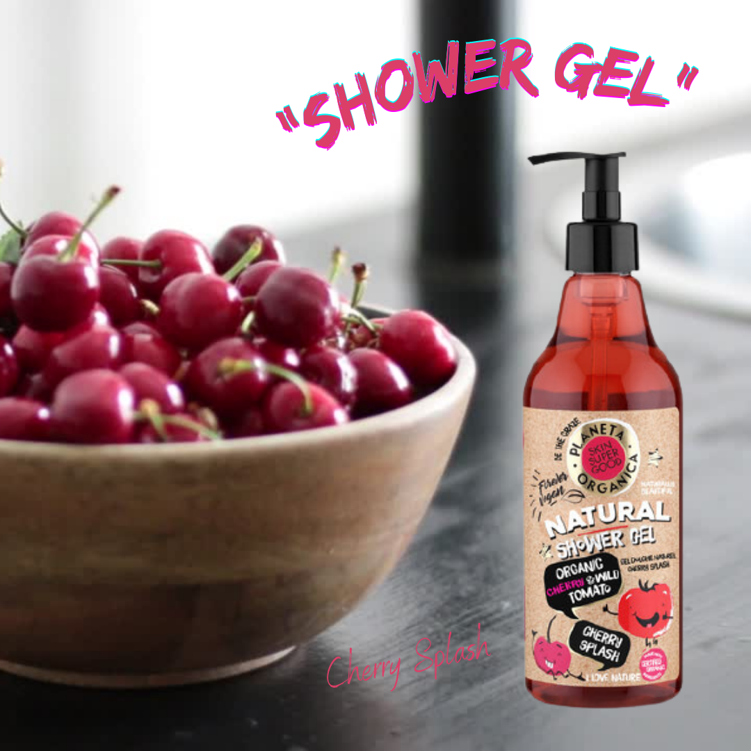 SKIN SUPER GOOD Natural Shower Gel "Cherry Splash" - Shoppeurpk