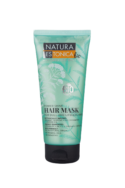 Natura Estonica Bio Power Shine Natural Hair Mask for Dull and Lifeless Hair - Shoppeurpk