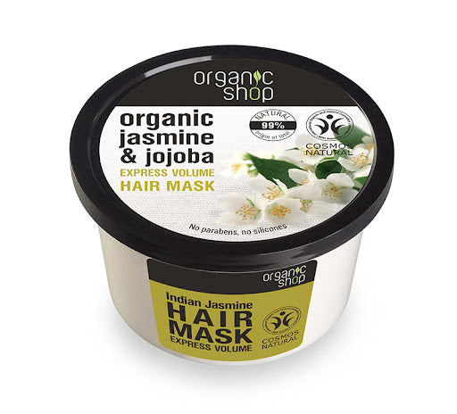 Organic Shop Express Volume Hair Mask - Indian Jasmine & Jojoba - Shoppeurpk