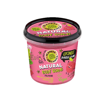 SKIN SUPER GOOD Natural Body Scrub Lychee & Bubblegum - Shoppeurpk